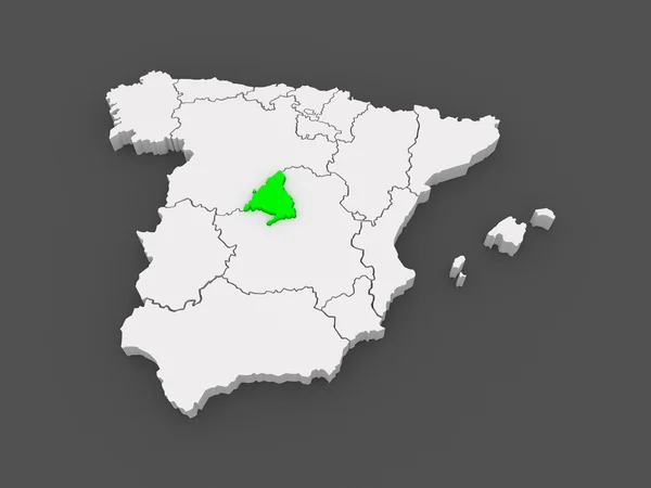 Mapa de Madrid. España . — Foto de Stock