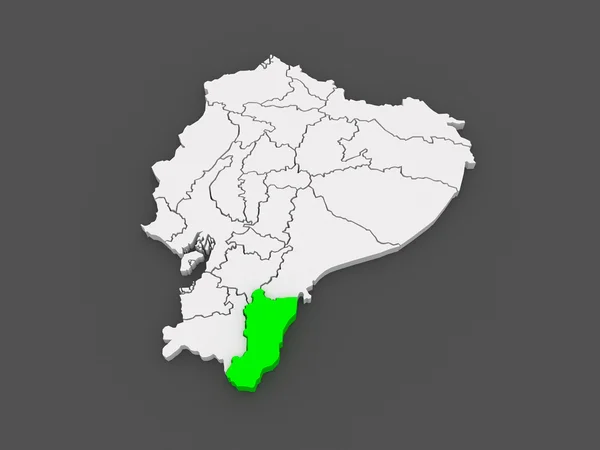 Карта Замора. Эквадор . — стоковое фото