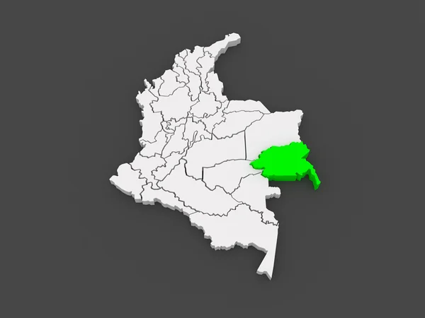 Mappa di Guayniya. Colombia . — Foto Stock