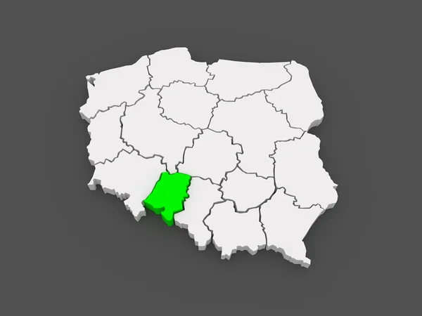 Mapa de Opole. Polonia . — Foto de Stock