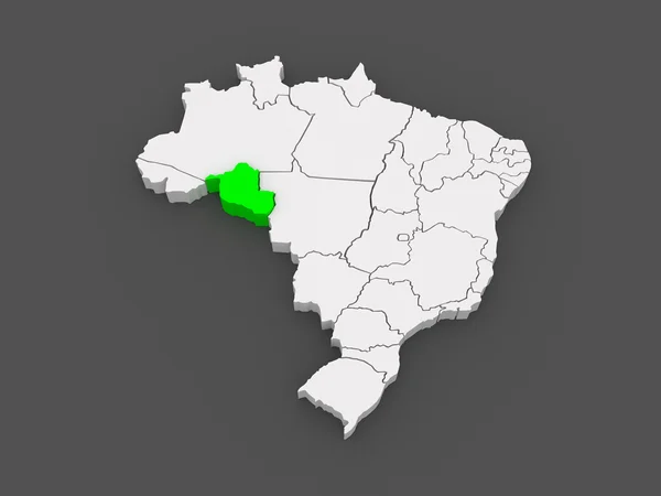 Mapa de Rondonia. Brasil . — Foto de Stock