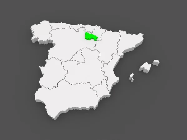 Mapa de Rioja. Espanha . — Fotografia de Stock