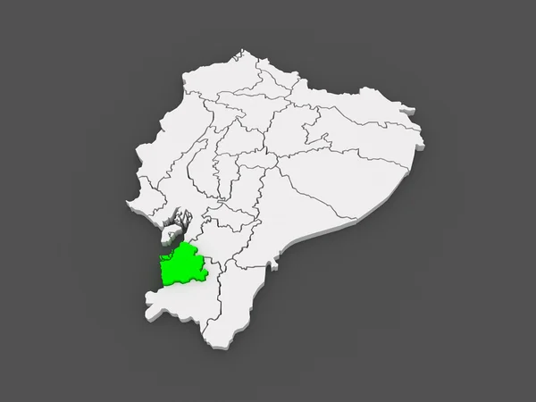 Карта Эль Оро. Эквадор . — стоковое фото
