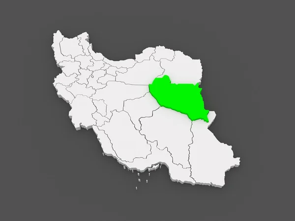Map of South Khorasan. Iran. — Stock Photo, Image