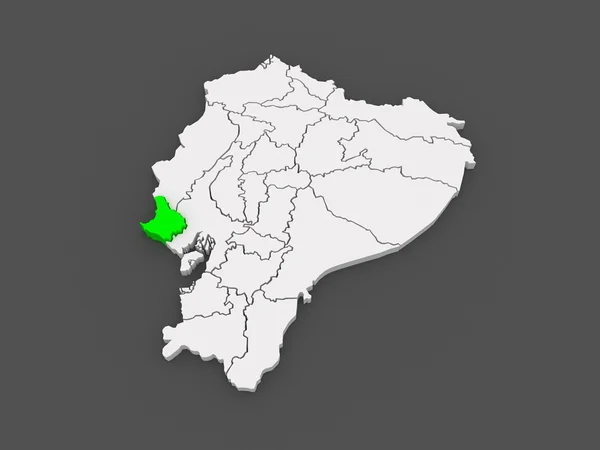 Mapa de Santa Elena. Equador . — Fotografia de Stock