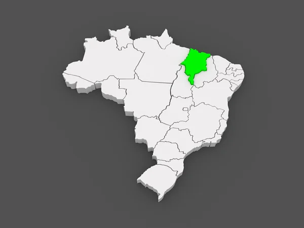 Map of Maranhao. Brazil. — Stock Photo, Image