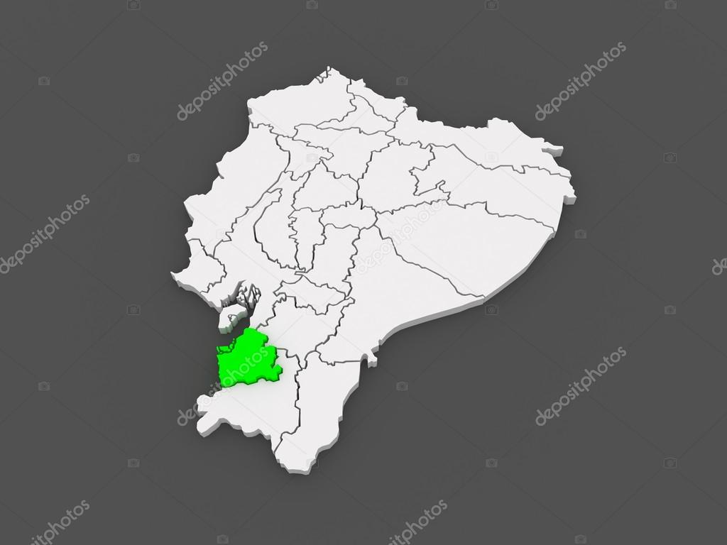 Mapa de El Oro. Ecuador. 2022