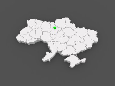 kiev Haritası. Ukrayna.
