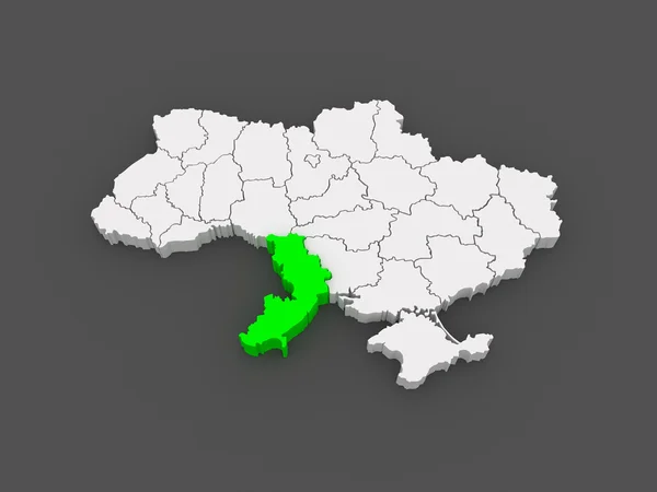 Map of Odessa region. Ukraine. — Stock Photo, Image