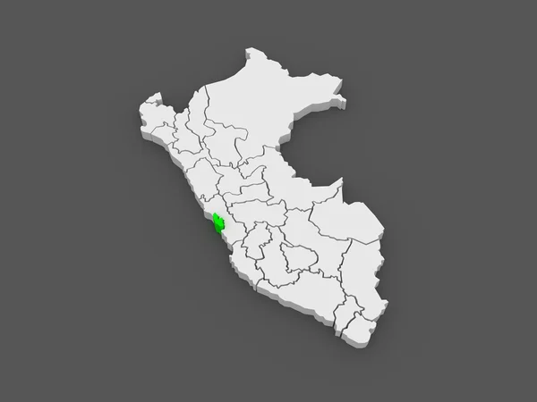 Karta över lima metropolitana. Peru. — Stockfoto