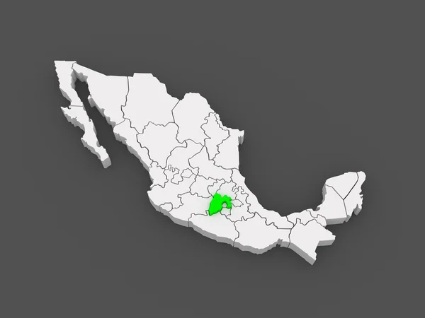 Χάρτης της πόλης του Μεξικού. Μεξικό. — Φωτογραφία Αρχείου
