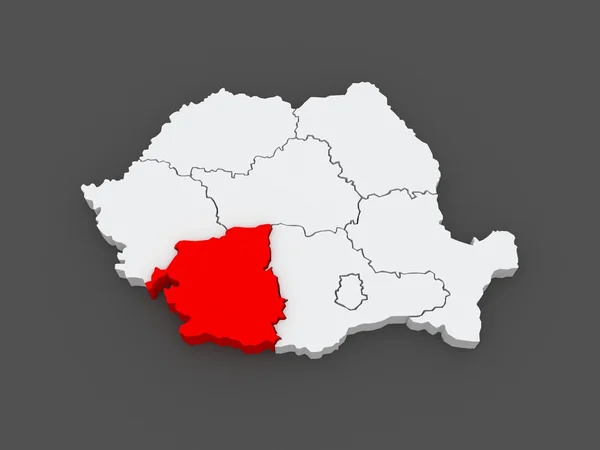 Χάρτη της ανάπτυξης νοτιοδυτική Ρουμανία. — Φωτογραφία Αρχείου