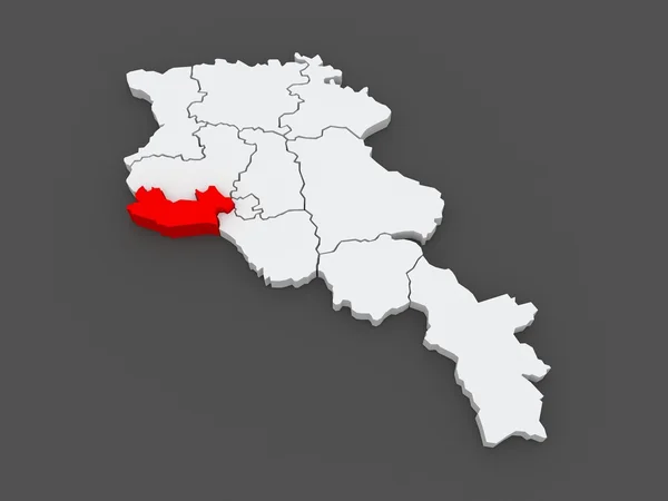 Karta över armavir. Armenien. — Stockfoto