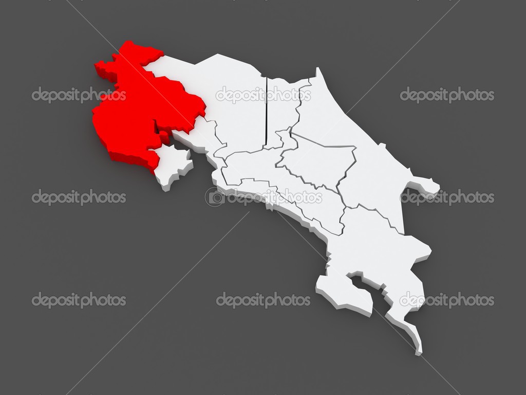 Map of Guanacaste. Costa Rica. Stock Photo by ©Tatiana53 49685351