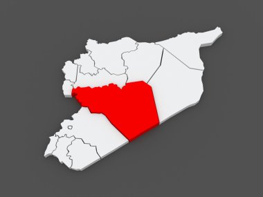 Humus Haritası. Suriye.