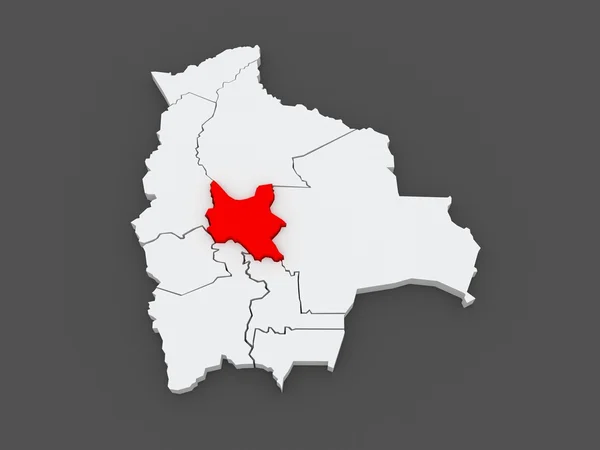 Map of Cochabamba. Bolivia. — Stock Photo, Image