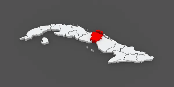 Mapa ciego de avila. Kuba. — Stock fotografie