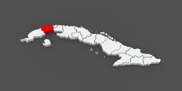 Artemis Haritası. Küba. — Stok fotoğraf