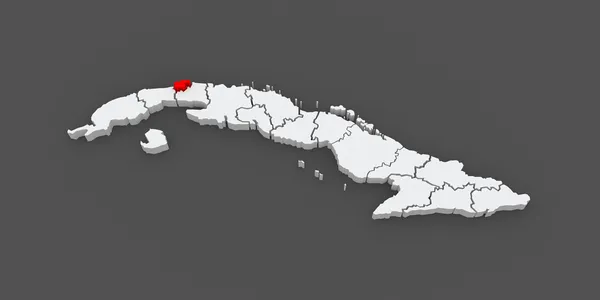 Karte von Havanna-Stadt. kuba. — Stockfoto