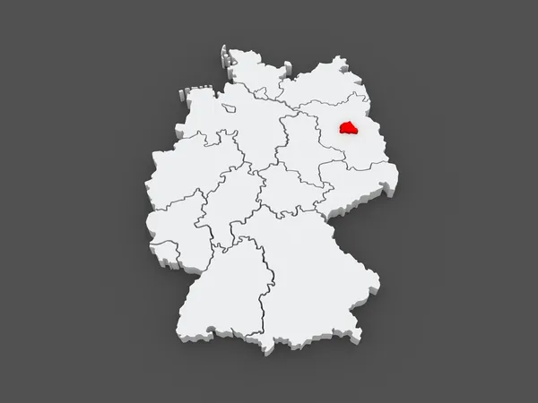 Karte von Berlin. Deutschland. — Stockfoto