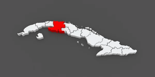 马坦萨斯地图。古巴. — 图库照片