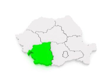 Güneybatı gelişim harita Romanya.