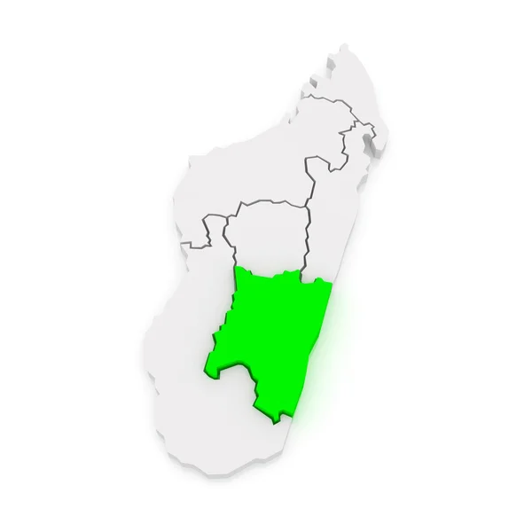 Mapa fianarantsoa. Madagaskar. — Stock fotografie