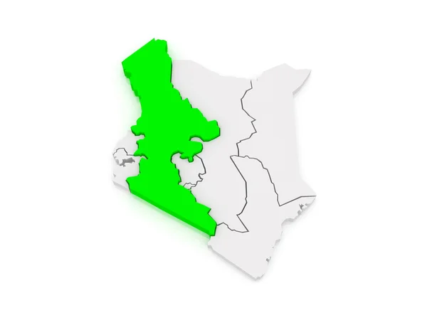 리프트 밸리의 지도입니다. 케냐. — 스톡 사진
