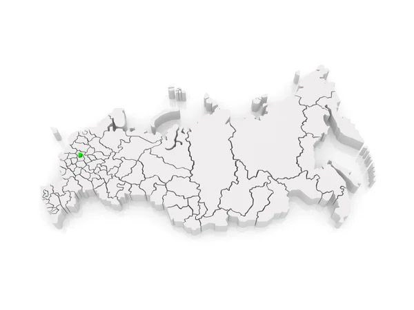 Mapa de la Federación Rusa. Moscú . — Foto de Stock