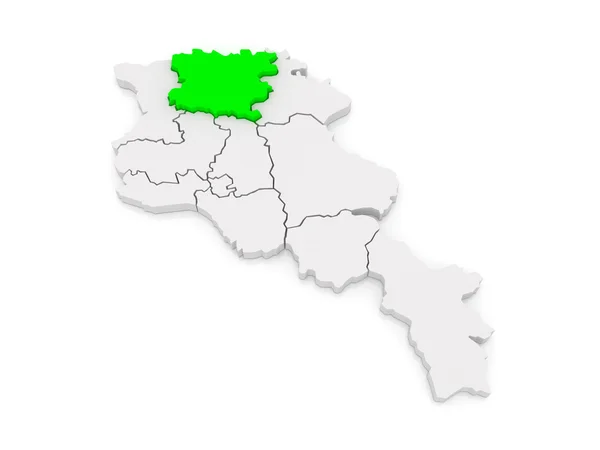 Mapa de Lori. Armenia . — Foto de Stock