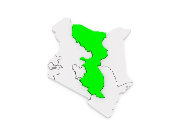Karte des Ostens. Kenia. — Stockfoto