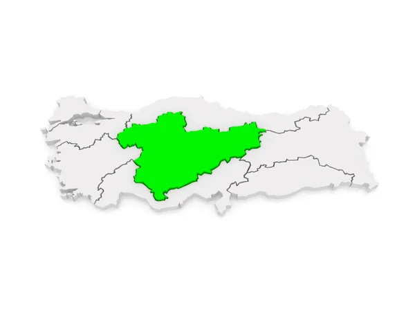 Карта Центральной Анатолии. Турция . — стоковое фото