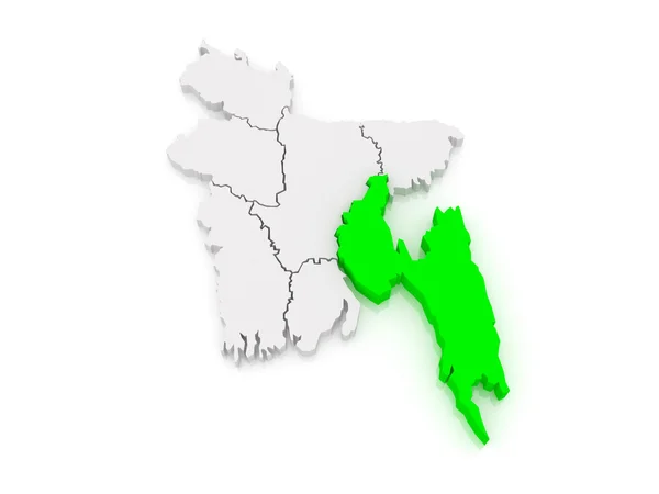 Mapa de Chittagong. Bangladesh . —  Fotos de Stock