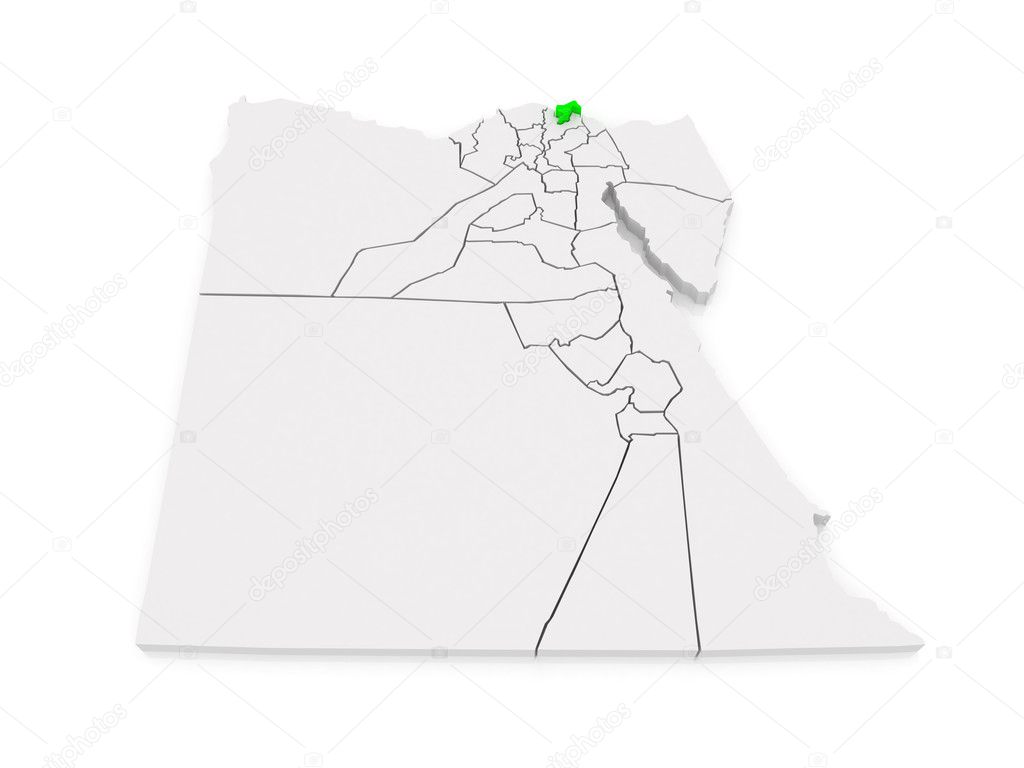 Map of Damietta. Egypt. Stock Photo by ©Tatiana53 49829271