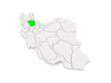 Zencan Haritası. İran