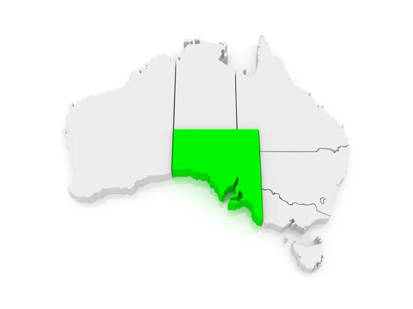 Karte von Südaustralien. Australien. — Stockfoto
