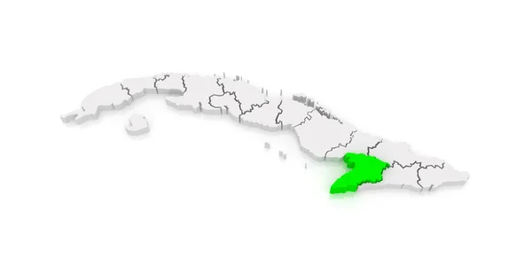 Map of Granma. Cuba. — Stock Photo, Image