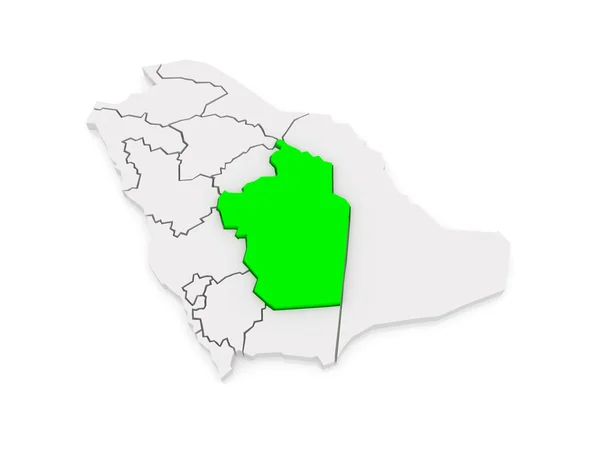 Mapa de Riade. Arábia Saudita . — Fotografia de Stock