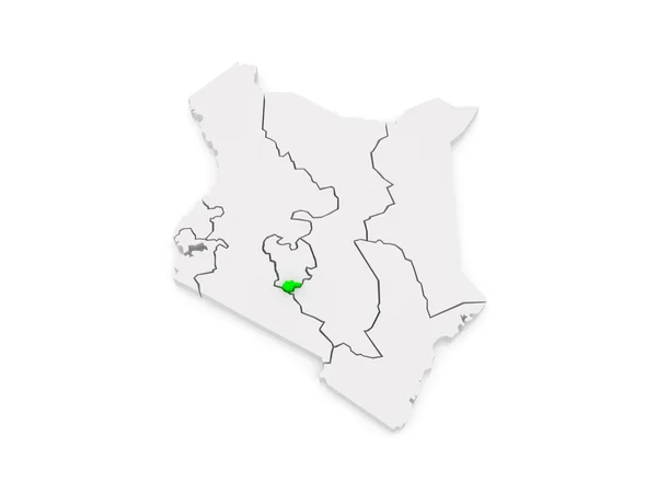 나이로비의 지도입니다. 케냐. — 스톡 사진