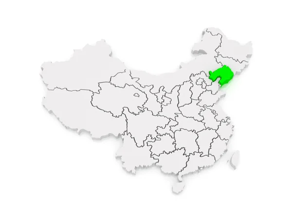 Map of Liaoning. China. — Stock Photo, Image