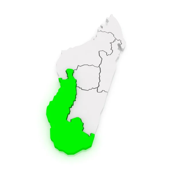 Mapa de Toliara. Madagáscar . — Fotografia de Stock