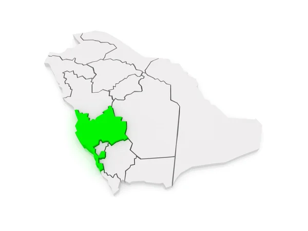 Mapa de Meca. Arábia Saudita . — Fotografia de Stock