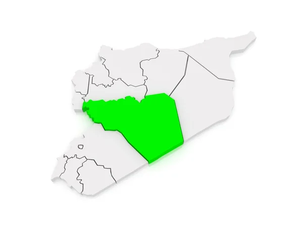 ホムスの地図。シリア. — ストック写真