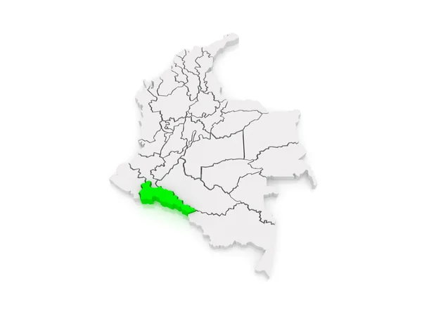 Mapa de Putumayo. Colombia . — Foto de Stock