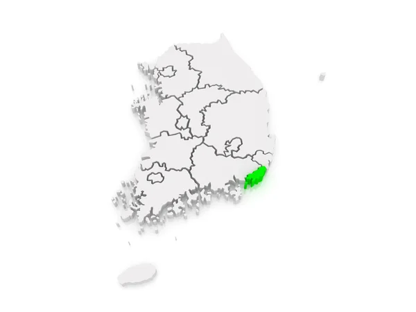 Mapa de Busan. Coreia do Sul . — Fotografia de Stock