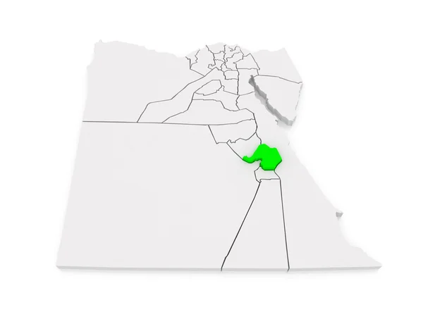 Karta över ken. Egypten. — Stockfoto