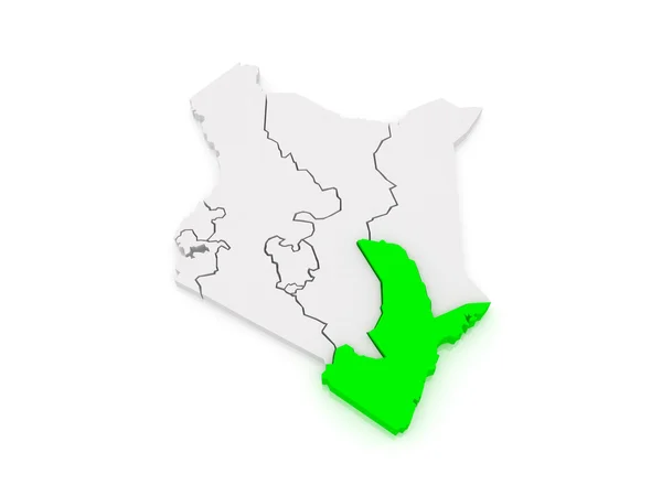 Kaart van zee. Kenia. — Stockfoto
