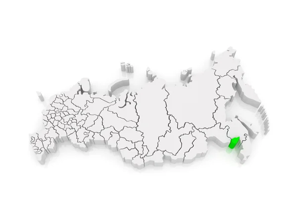 Mapa Ruské federace. Židovská autonomní oblast. — Stock fotografie