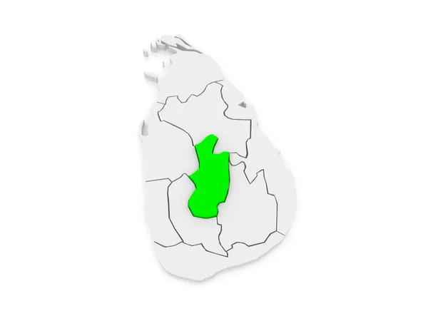 Map of Central. Sri Lanka. — Stock Photo, Image