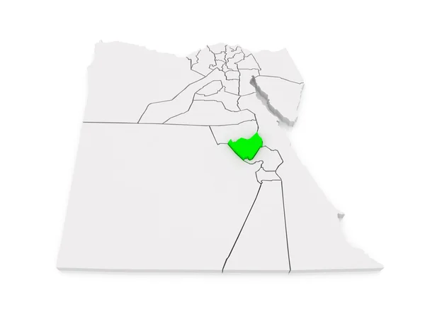Karte von Sohag. Ägypten. — Stockfoto